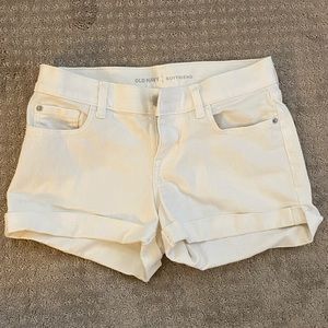 Old Navy White Jean Shorts Size 0